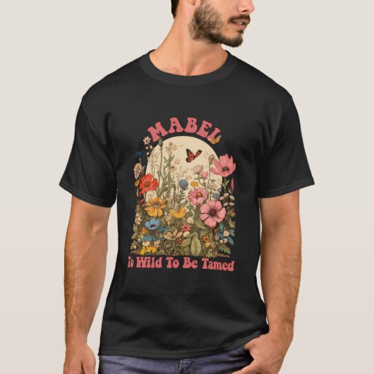 Markenname Niedlich Retro Girls Wildblume Markenna T-Shirt (Vorderseite)