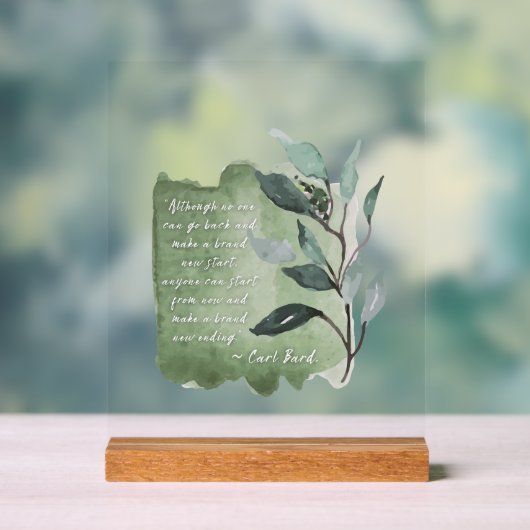 Markenneues Zitat - Akryllisches Zeichen für Wachs Acrylschild (Neutral)