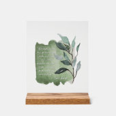 Markenneues Zitat - Akryllisches Zeichen für Wachs Acrylschild (Vorderseite)