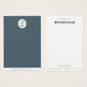 Markenspezifische Logo-Ohrring-Schmuck-Display-Kar (Vorne & Hinten)