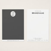 Markenspezifische Logo-Ohrring-Schmuck-Display-Kar (Vorne & Hinten)