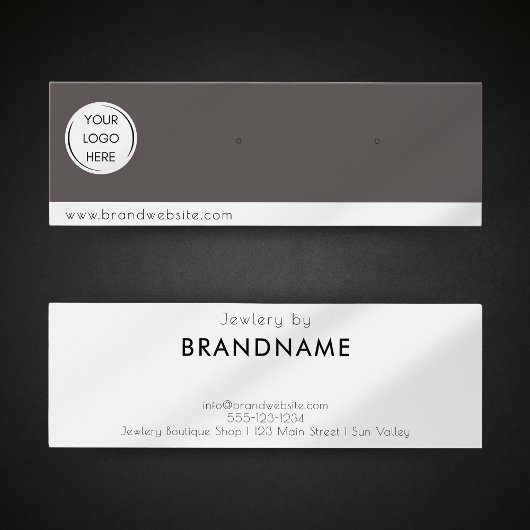 Markenspezifische Logo-Ohrring-Schmuck-Display-Kar