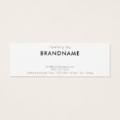 Markenspezifische Logo-Ohrring-Schmuck-Display-Kar (Rückseite)