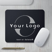 Markenwerbung für das Black Business Logo Mousepad