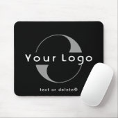Markenwerbung für das Black Business Logo Mousepad (Mit Mouse)