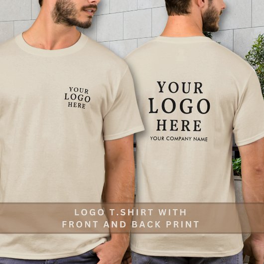 Markenwerbung für das Unternehmen mit Firmenlogo f T-Shirt