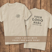 Markenwerbung für das Unternehmen mit Firmenlogo f T-Shirt