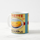 Markenzeichen Dinette pineaple aus den 30er Jahren Kaffeetasse (Vorderseite Links)