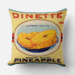 Markenzeichen Dinette pineaple aus den 30er Jahren Kissen