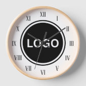 Markenzeichen für Bürodekoration Rundlogo Uhr (Vorderseite)