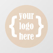 Markenzeichen für das Logo in einzigartiger Form Fensteraufkleber (Blatt)