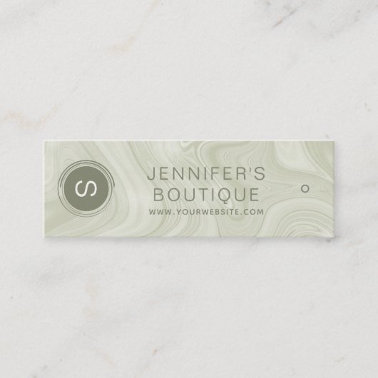 Markenzeichen für Firmennamen Kleidung Telefonnummerkarte (Vorderseite)