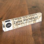 Markenzeichen für Ihr Logo Namensplakette (Seite)