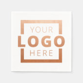 Markenzeichen für kundenspezifische Firmenwerbung Serviette (Vorderseite)