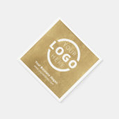 Markenzeichen für kundenspezifische Firmenwerbung Serviette (Ecke)