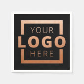 Markenzeichen für kundenspezifische Firmenwerbung Serviette (Vorderseite)