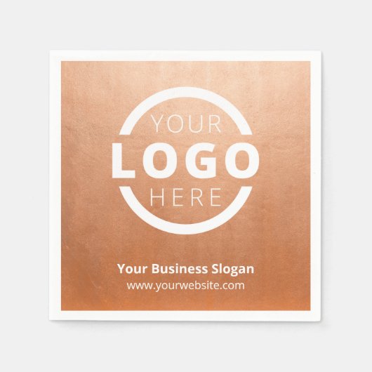 Markenzeichen für kundenspezifische Firmenwerbung Serviette (Vorderseite)