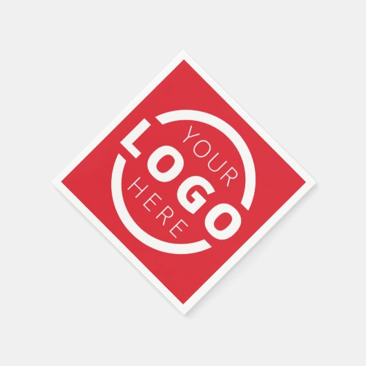 Markenzeichen für kundenspezifische Firmenwerbung Serviette (Ecke)