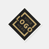 Markenzeichen für kundenspezifische Firmenwerbung Serviette (Ecke)