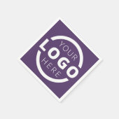 Markenzeichen für kundenspezifische Firmenwerbung Serviette (Ecke)