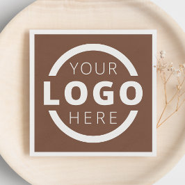 Markenzeichen für kundenspezifische Firmenwerbung Serviette