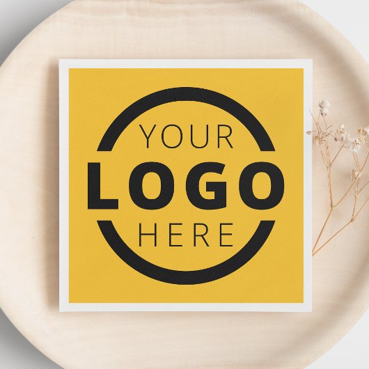 Markenzeichen für kundenspezifische Firmenwerbung Serviette