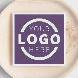 Markenzeichen für kundenspezifische Firmenwerbung Serviette