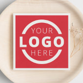 Markenzeichen für kundenspezifische Firmenwerbung Serviette