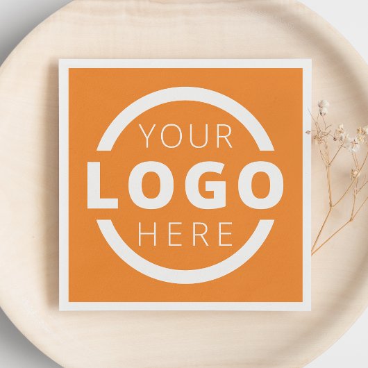 Markenzeichen für kundenspezifische Firmenwerbung Serviette