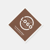 Markenzeichen für kundenspezifische Firmenwerbung Serviette (Ecke)