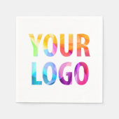 Markenzeichen für kundenspezifische Firmenwerbung Serviette (Vorderseite)