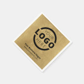 Markenzeichen für kundenspezifische Firmenwerbung Serviette (Ecke)