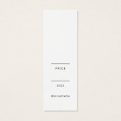 Markenzeichen für neutrale Geschäftskleidung (Rückseite)