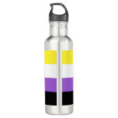 Markenzeichen für nicht-binäre Prix Edelstahlflasche (Rückseite)