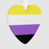 Markenzeichen für nicht-binäre Prix Ornament (Vorderseite)