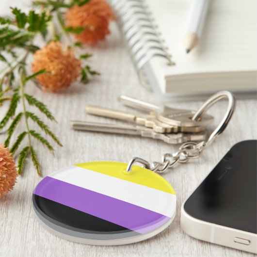 Markenzeichen für nicht-binäre Prix Schlüsselanhänger (Vorderseite rechts)