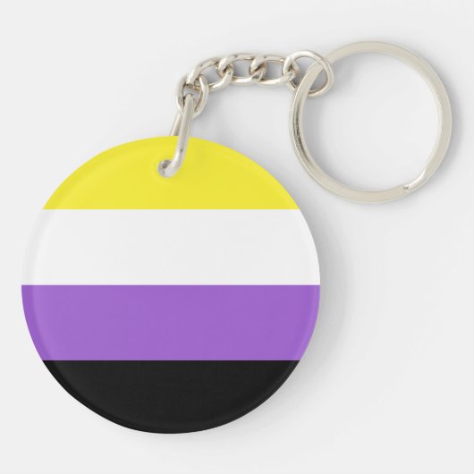 Markenzeichen für nicht-binäre Prix Schlüsselanhänger (Rückseite)