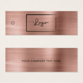 Markenzeichen für rosa Business-Logos (Vorne & Hinten)