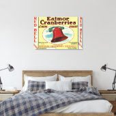 Markenzeichen von Red Bell Eatmor Cranberries Leinwanddruck (Insitu (Schlafzimmer))