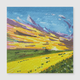 Marker-Landschaftsmalerei  Magnetkarte
