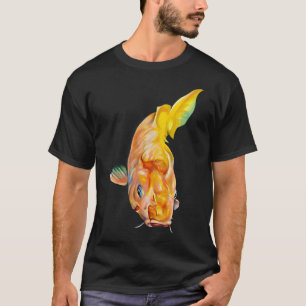 Marker-Zeichnung eines Koi-Fisches an der Wasserob T-Shirt