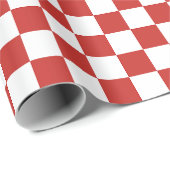 Markerrot Geschenkpapier (Rolleneckpunkt)