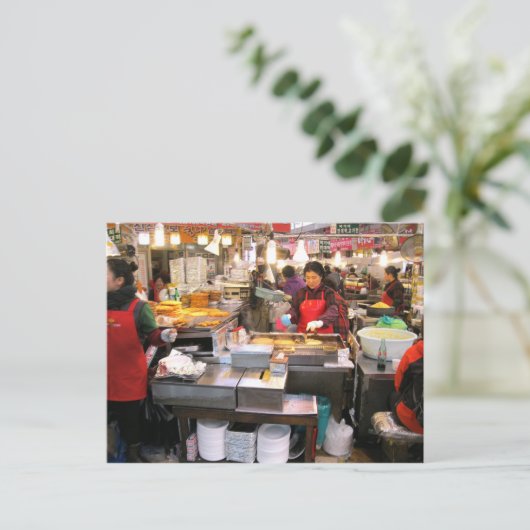 Market Ajumma Postkarte (Stehend Vorderseite)