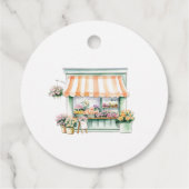 Market Blumen Shop Brautparty Vielen Dank Geschenkanhänger (Rückseite)