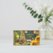 "Market Business Card" für Hühnerfarmer Visitenkarte (Stehend Vorderseite)