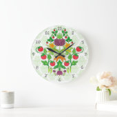 Market Damask Große Wanduhr (Zuhause)
