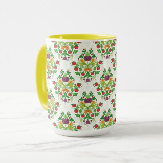 Market Damask Tasse (Vorderseite Links)