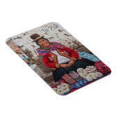 Market in La Paz Bolivia Travel Magnet (Rechte Seite)