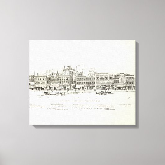Market North Side Grant Leinwanddruck (Vorderseite)