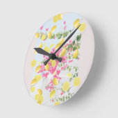 Market Positano Italien #1 #wall #art Runde Wanduhr (Winkel)